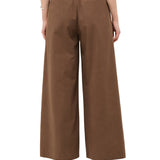 Pantaloni Donna Made in Italy in Cotone T.moro