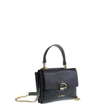 Borsa a Spalla in Vera Pelle Nero