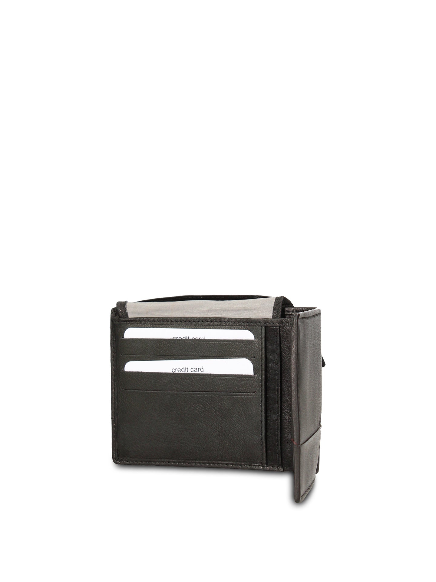 Portafoglio in Vera Pelle Nero