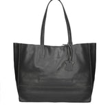 Borsa a Mano in 100% Cow Leather Nero Chiara Ferretti