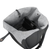 Borsa a Mano in Vera Pelle Nero