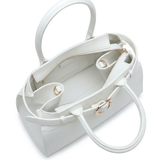 Borsa a Tracolla in Poliestere Bianco