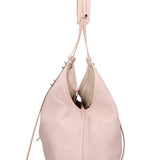 Borsa a Spalla in Vera Pelle Cipria