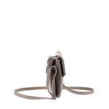 Borsa a Tracolla in Vera Pelle Taupe