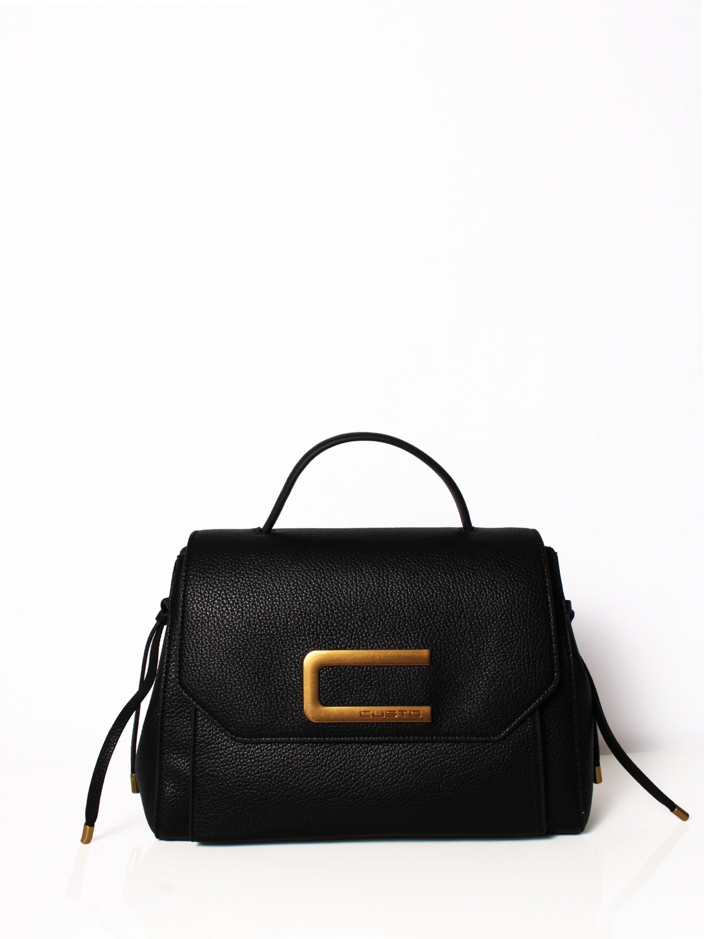 Borsa a Mano in Pelle Vegana Nero