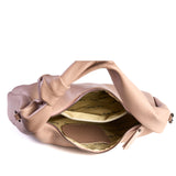 Borsa a Spalla in Vera Pelle Malva