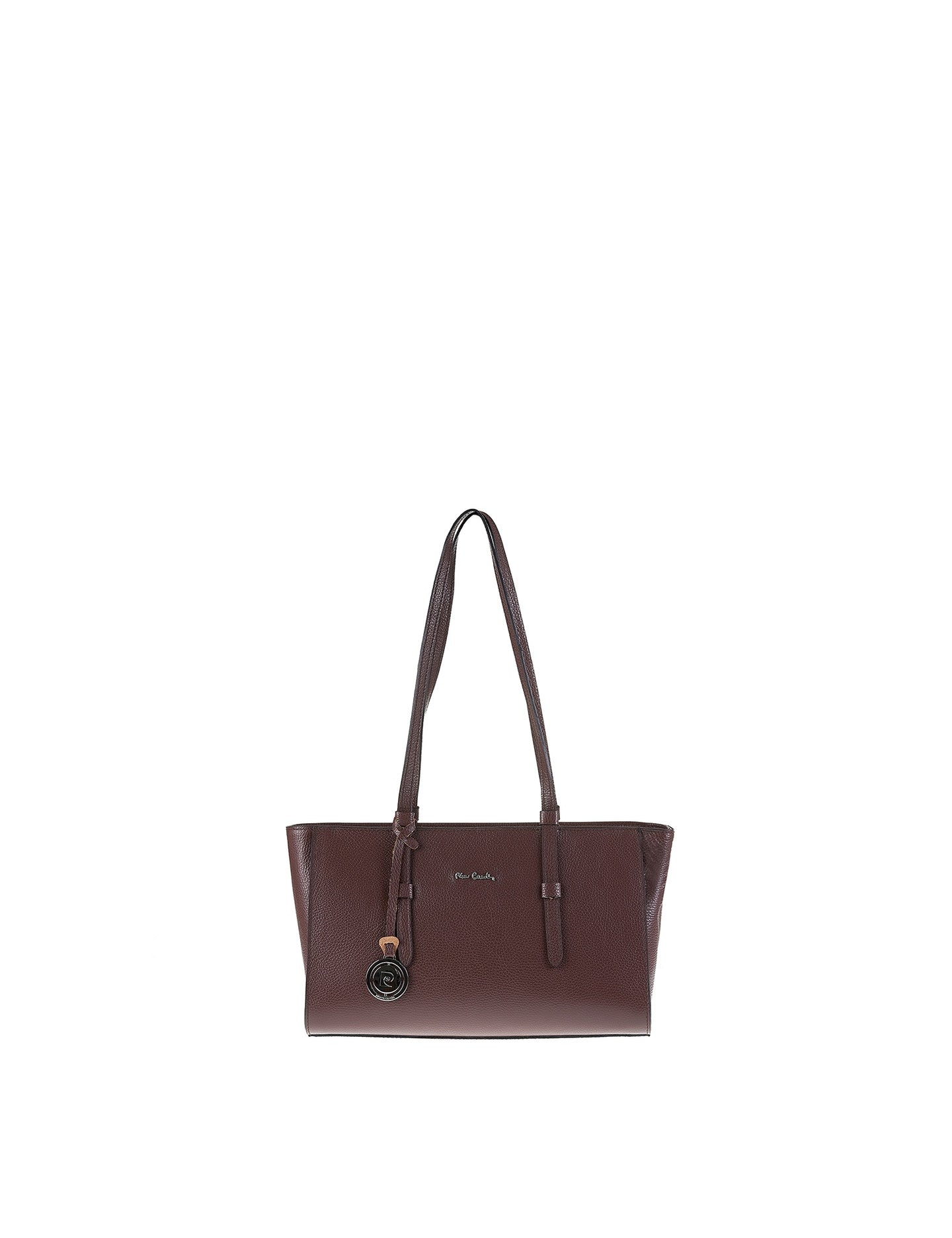 Borsa a Mano in Vera Pelle Cioccolato Pierre Cardin