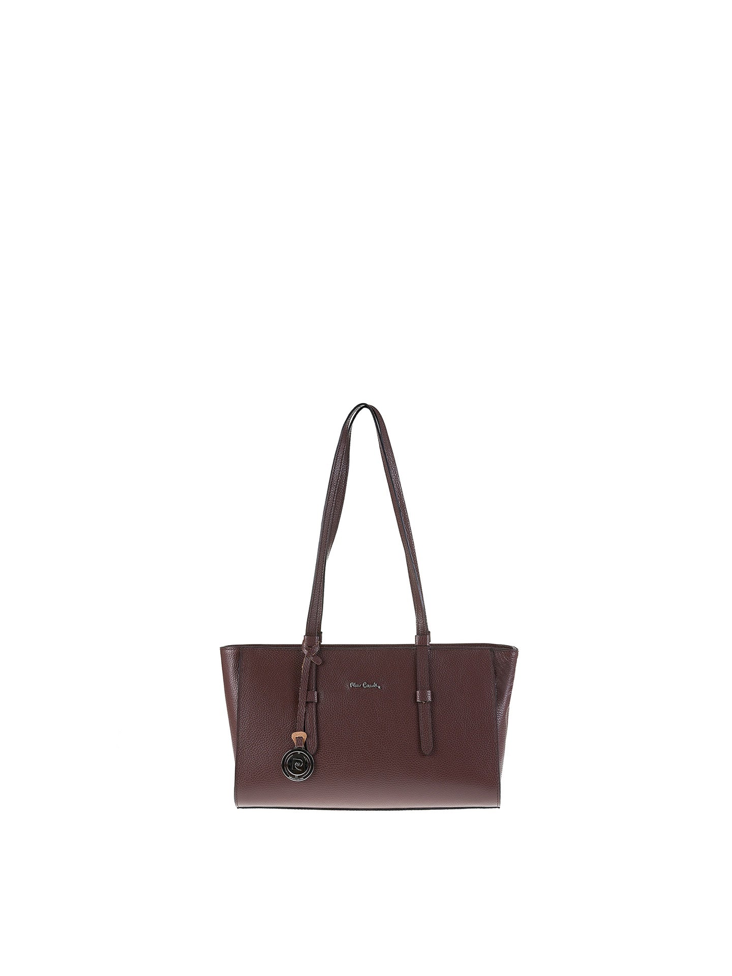 Borsa a Mano in Vera Pelle Cioccolato Pierre Cardin