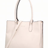 Borsa a Spalla in Pelle Vegana Beige