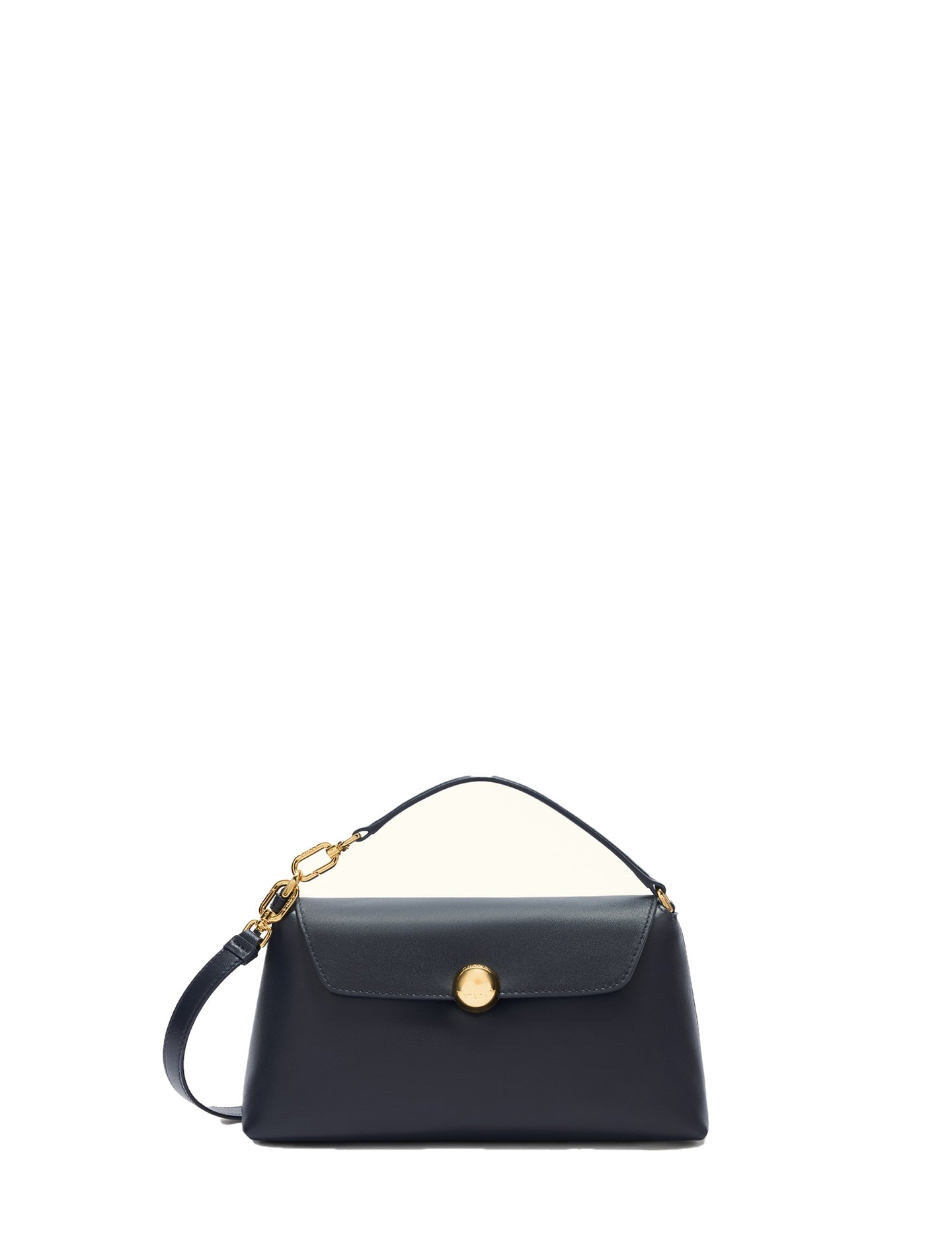 Borsa a Mano in Vera Pelle Blu Jeans Furla