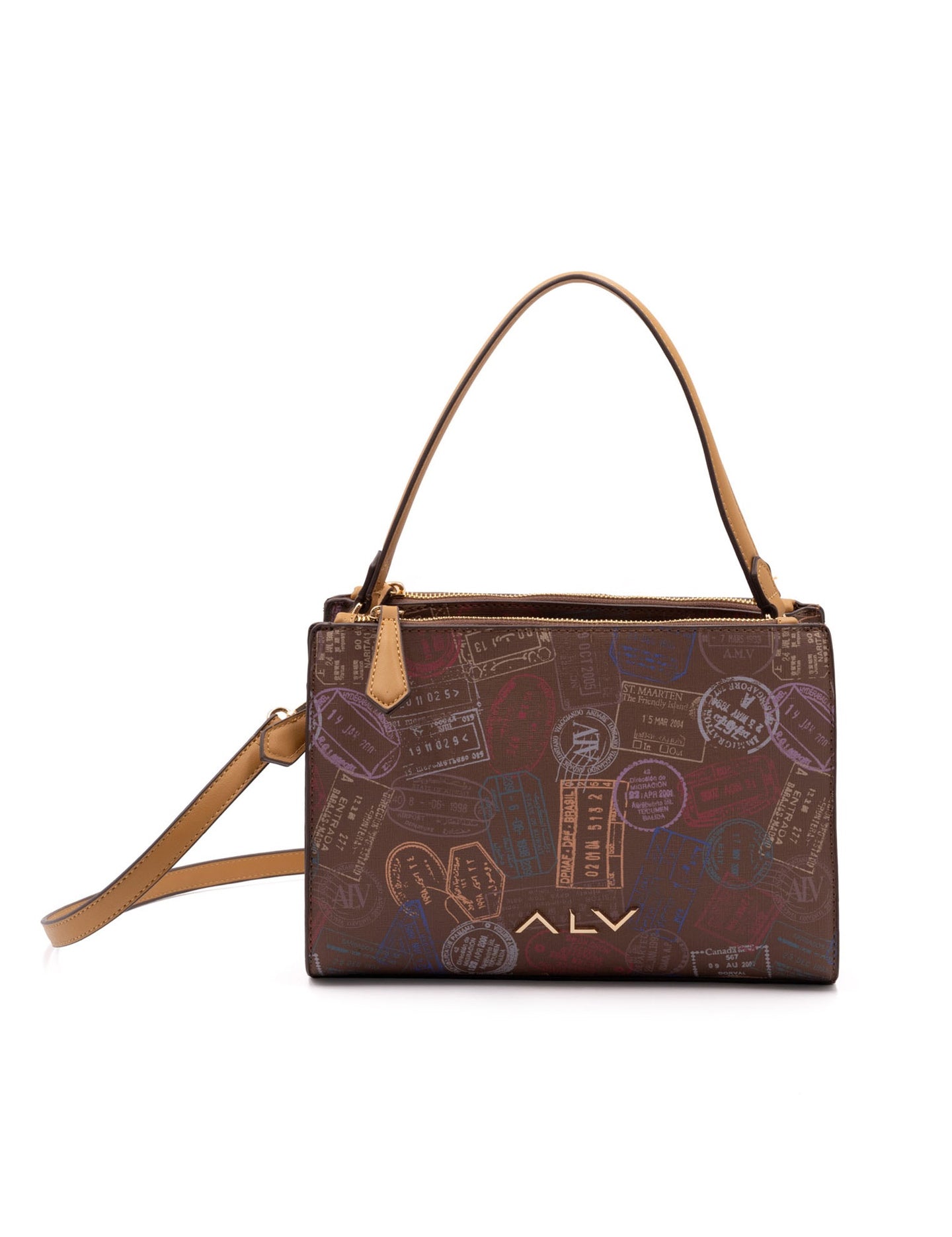 Borsa A Spalla da donna ALV - Marrone