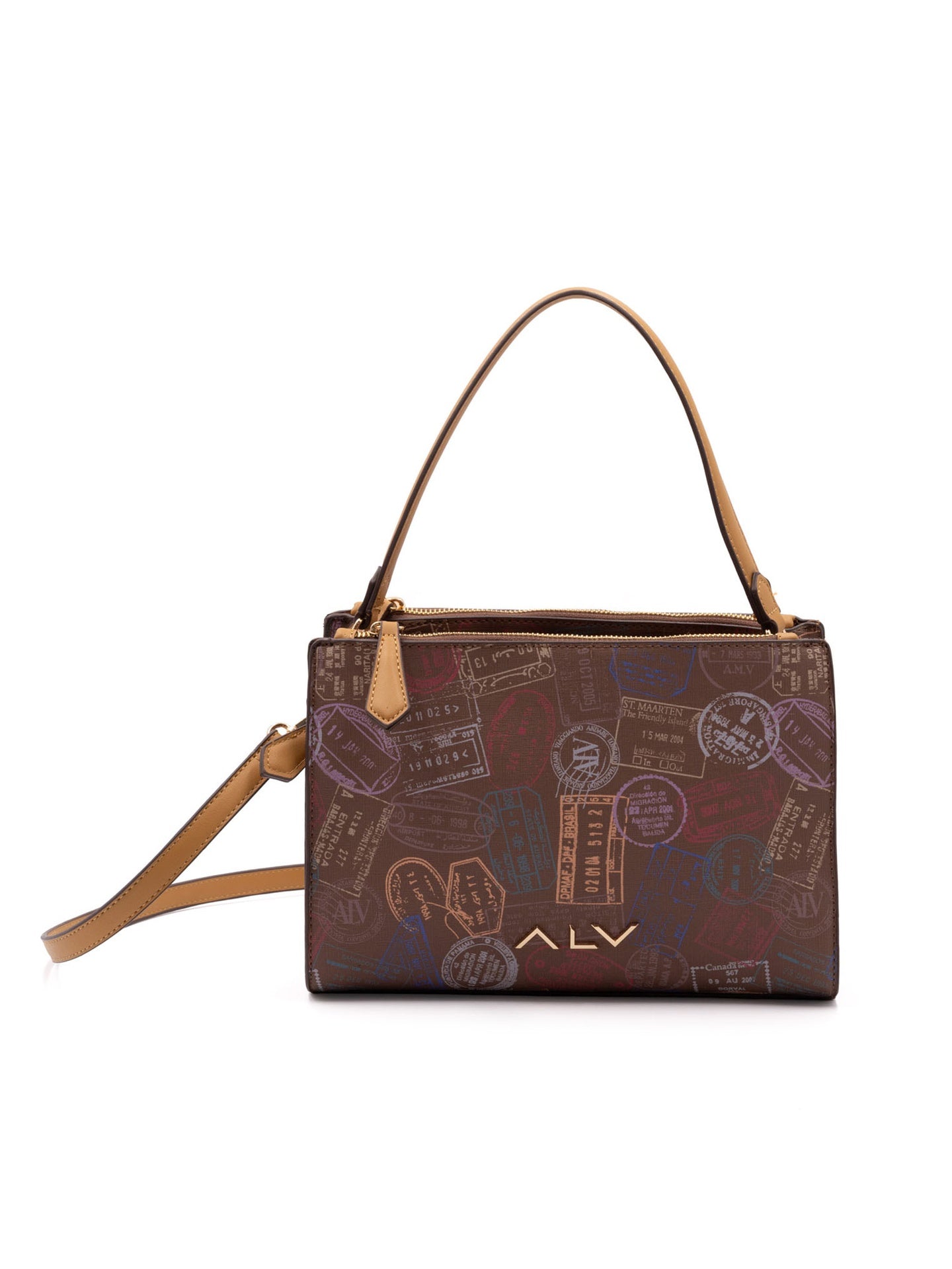 Borsa A Spalla da donna ALV - Marrone