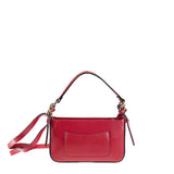 Borsa a Spalla in Vera Pelle Rubino