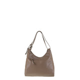 Borsa a Spalla in Vera Pelle Taupe
