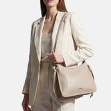 Borsa a mano in Pelle Vegana Crema