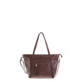 Borsa a Mano in Vera Pelle Cioccolato Pierre Cardin