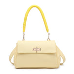 Borsa a Mano in Polyurethane Giallo