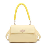 Borsa a Mano in Polyurethane Giallo