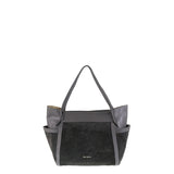 Borsa a Spalla in Vera Pelle Grigio Pierre Cardin