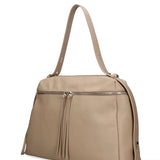 Borsa a Mano in Vera Pelle Cappuccino