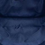 Borsa a Spalla in Dollaro Leather Blu Jeans