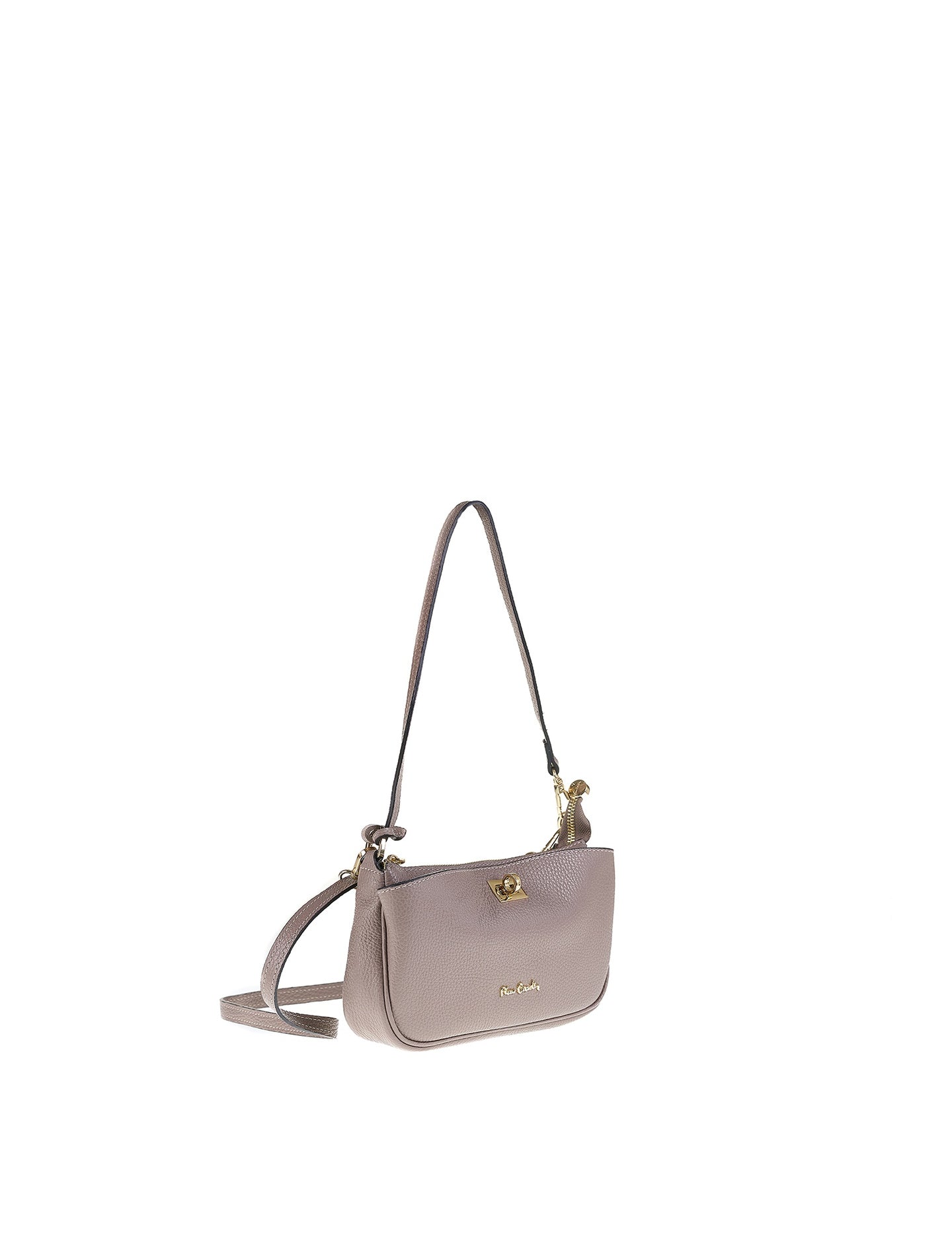 Borsa a Spalla in Vera Pelle Taupe