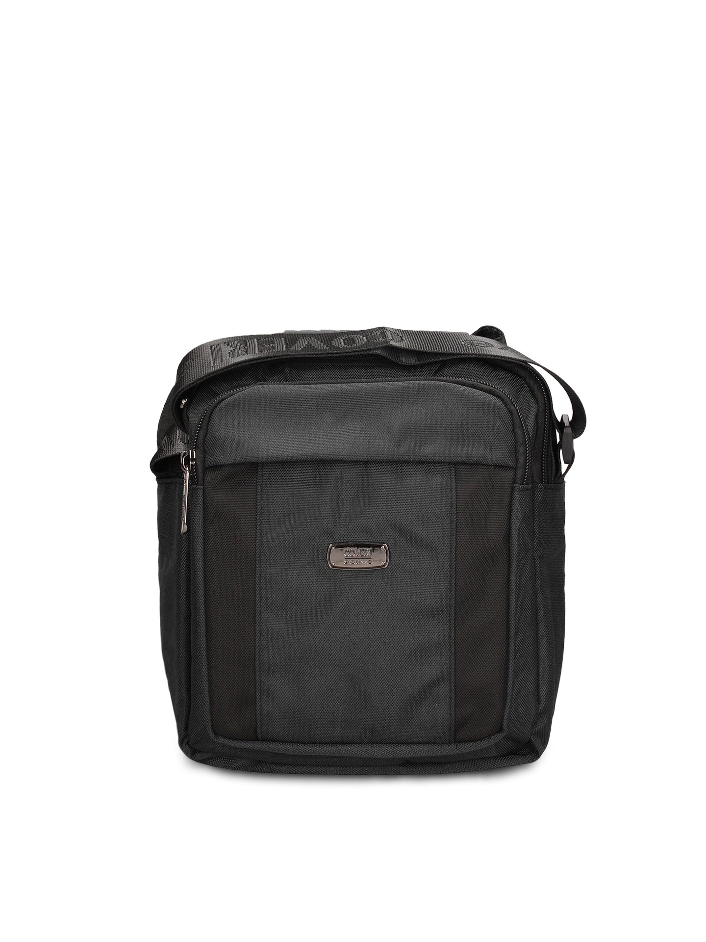 Borsa a Tracolla in 100% Pu Vegan Leather Nero