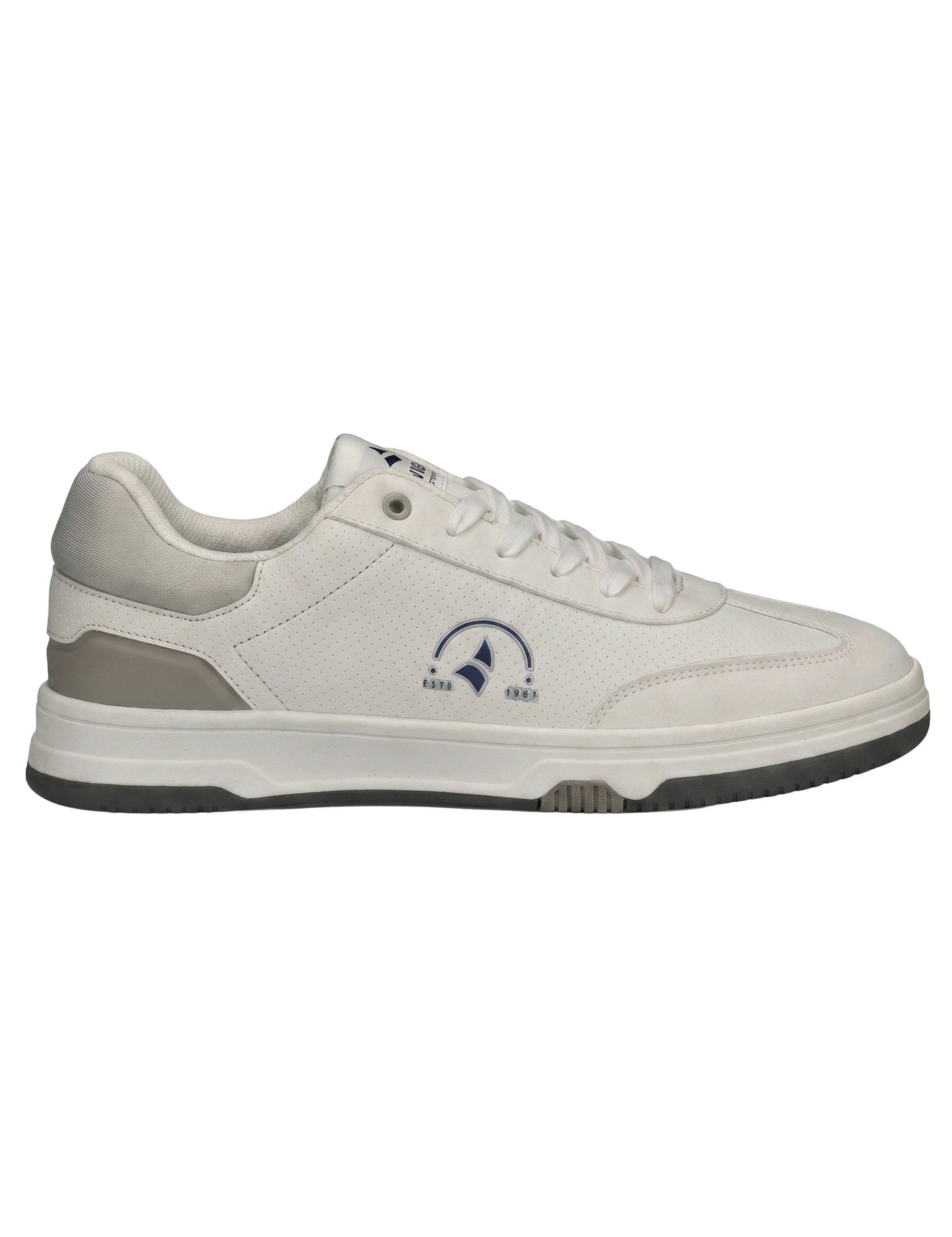Scarpa stringata in Pelle Vegana Bianco Navigare