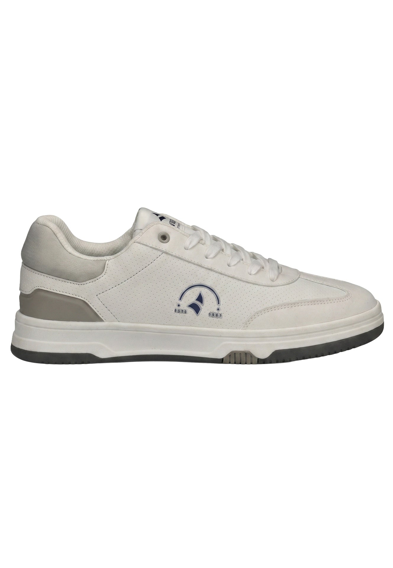 Scarpa stringata in Pelle Vegana Bianco Navigare