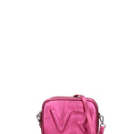 Borsa a Tracolla in Genuine Printed Suede Leather Fucsia