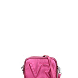 Borsa a Tracolla in Genuine Printed Suede Leather Fucsia