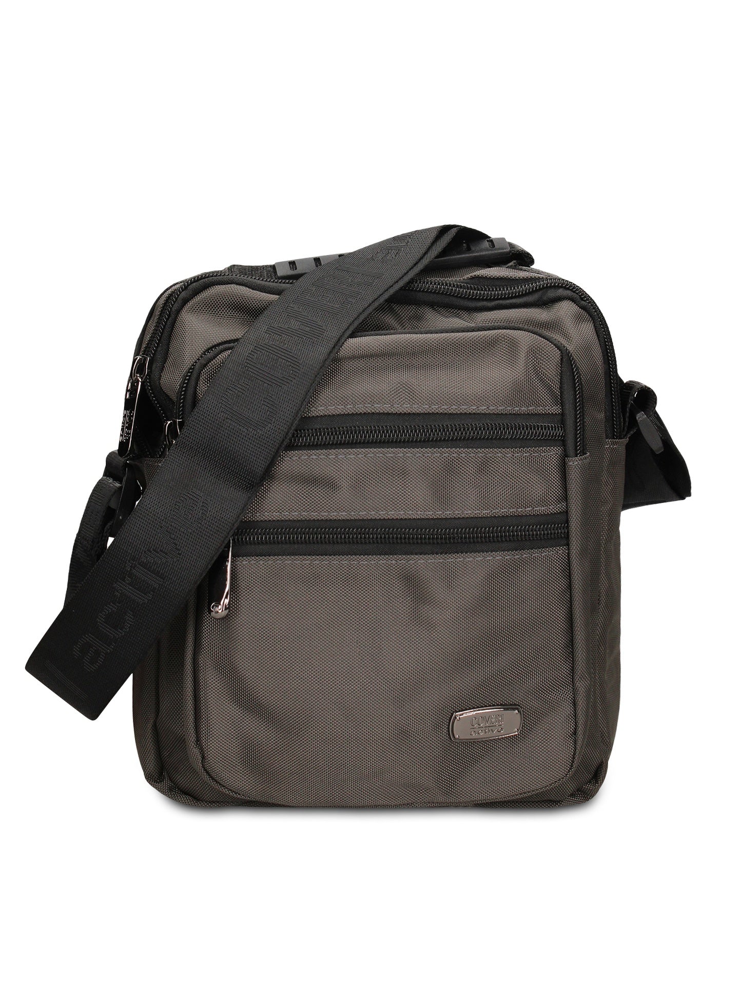 Borsa a Tracolla in 100% Pu Vegan Leather Grigio