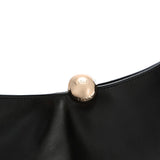 Black Leather Shoulder Bag