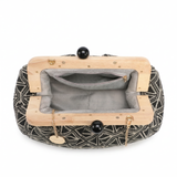 Bolso de hombro de poliéster negro