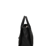 Borsa a mano in Pelle Vegana Nero