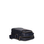 Borsa a Tracolla in 100% Pu Vegan Leather Blu Scuro