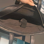 Borsa a Mano in Vera Pelle Nero