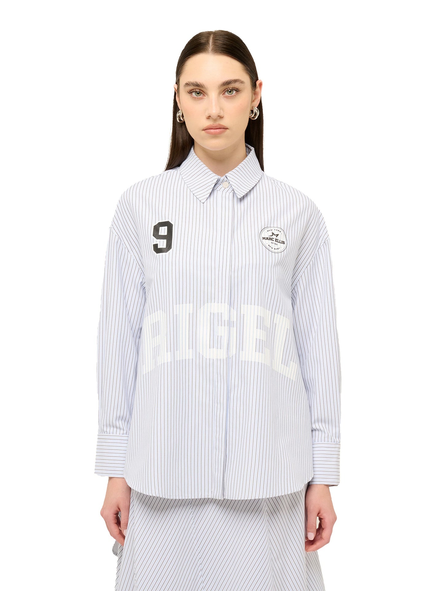 Camicia Donna Seraphina Chic in Cotone Cielo Marc Ellis