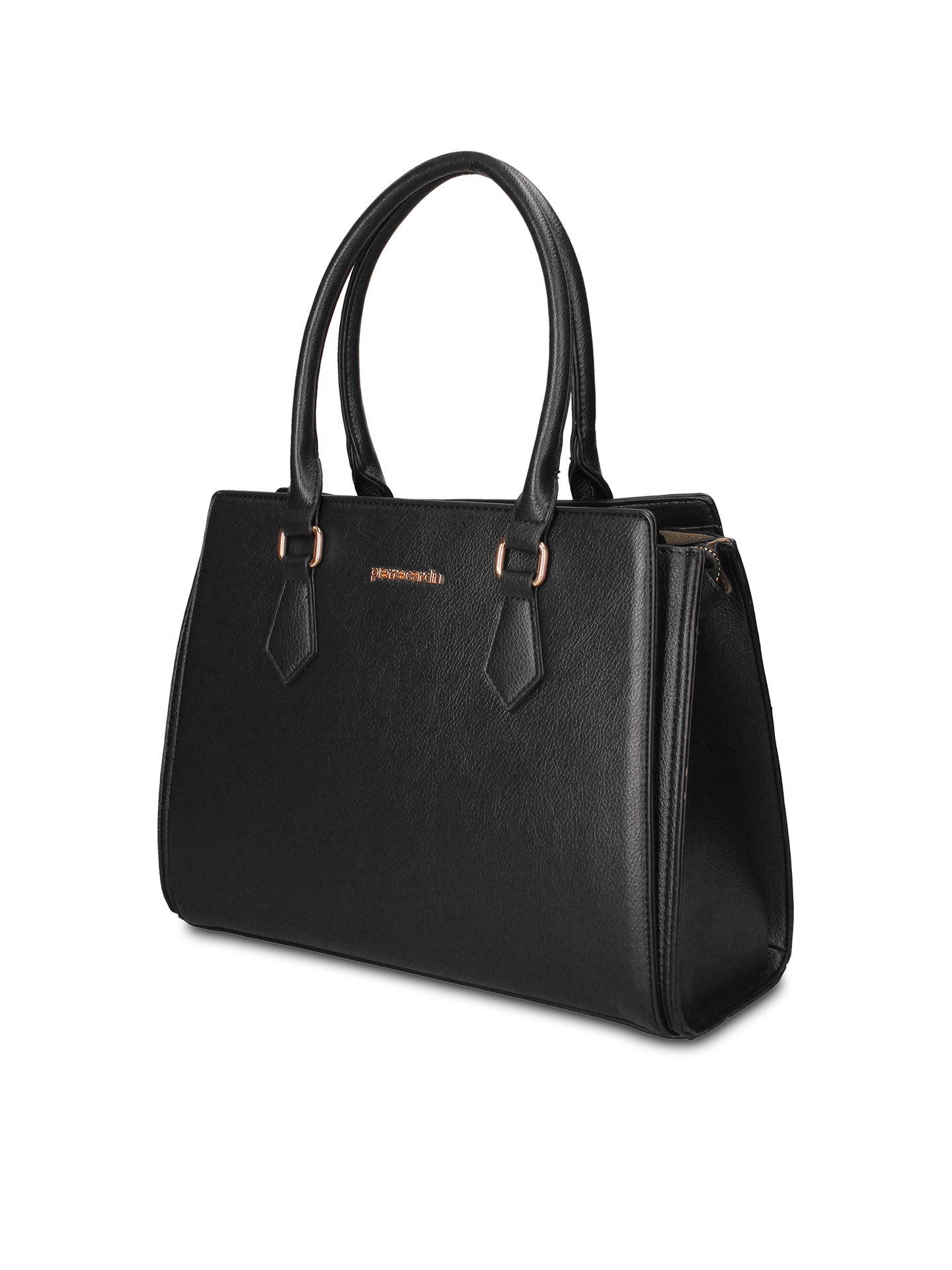 Borsa a Mano in Pelle Vegana Nero Pierre Cardin