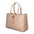 Borsa a Mano in Pelle Vegana Taupe Pierre Cardin