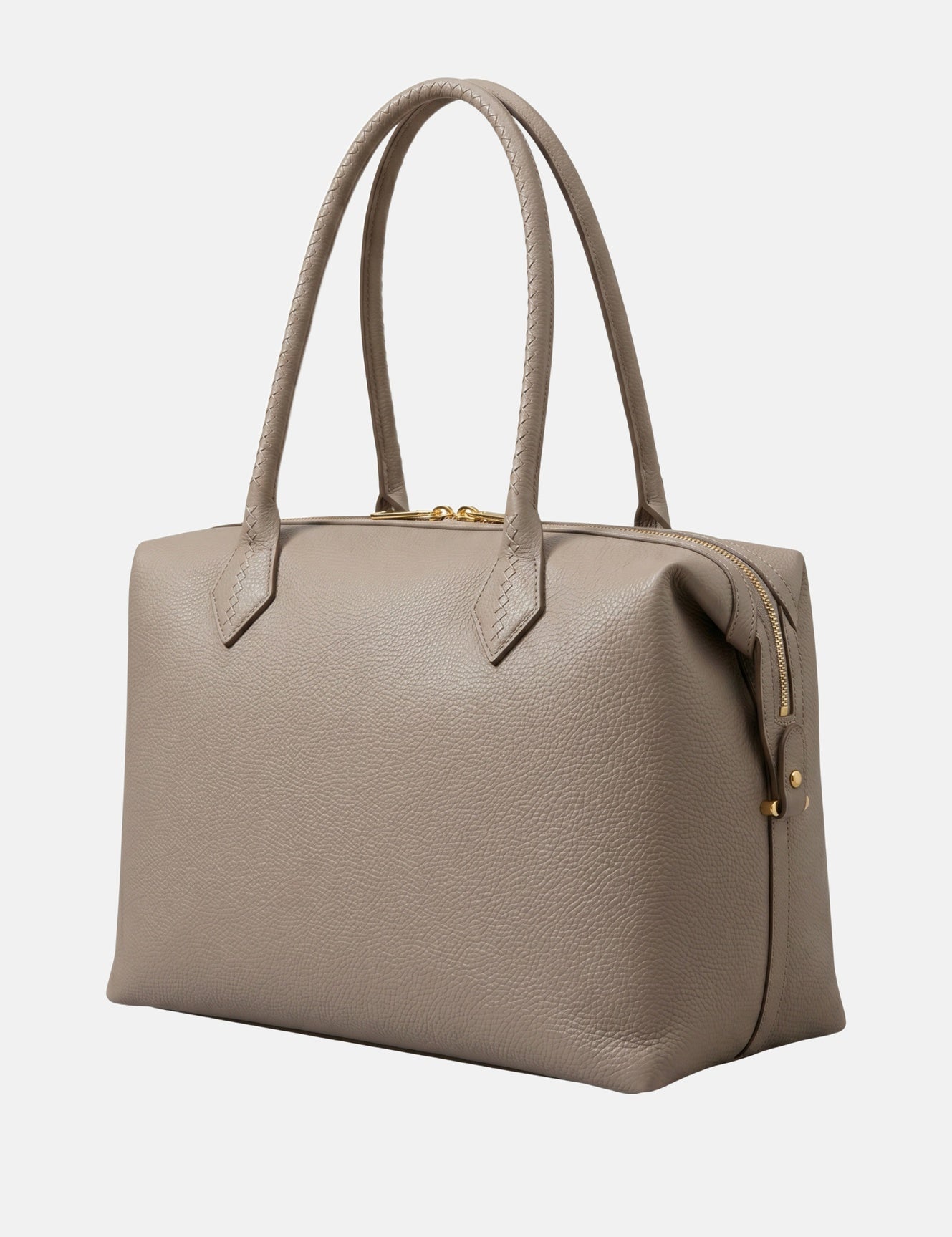 Borsa a spalla in Pelle Vegana Albicocca