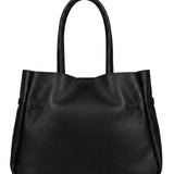 Borsa a Tracolla in Dollaro Leather Nero