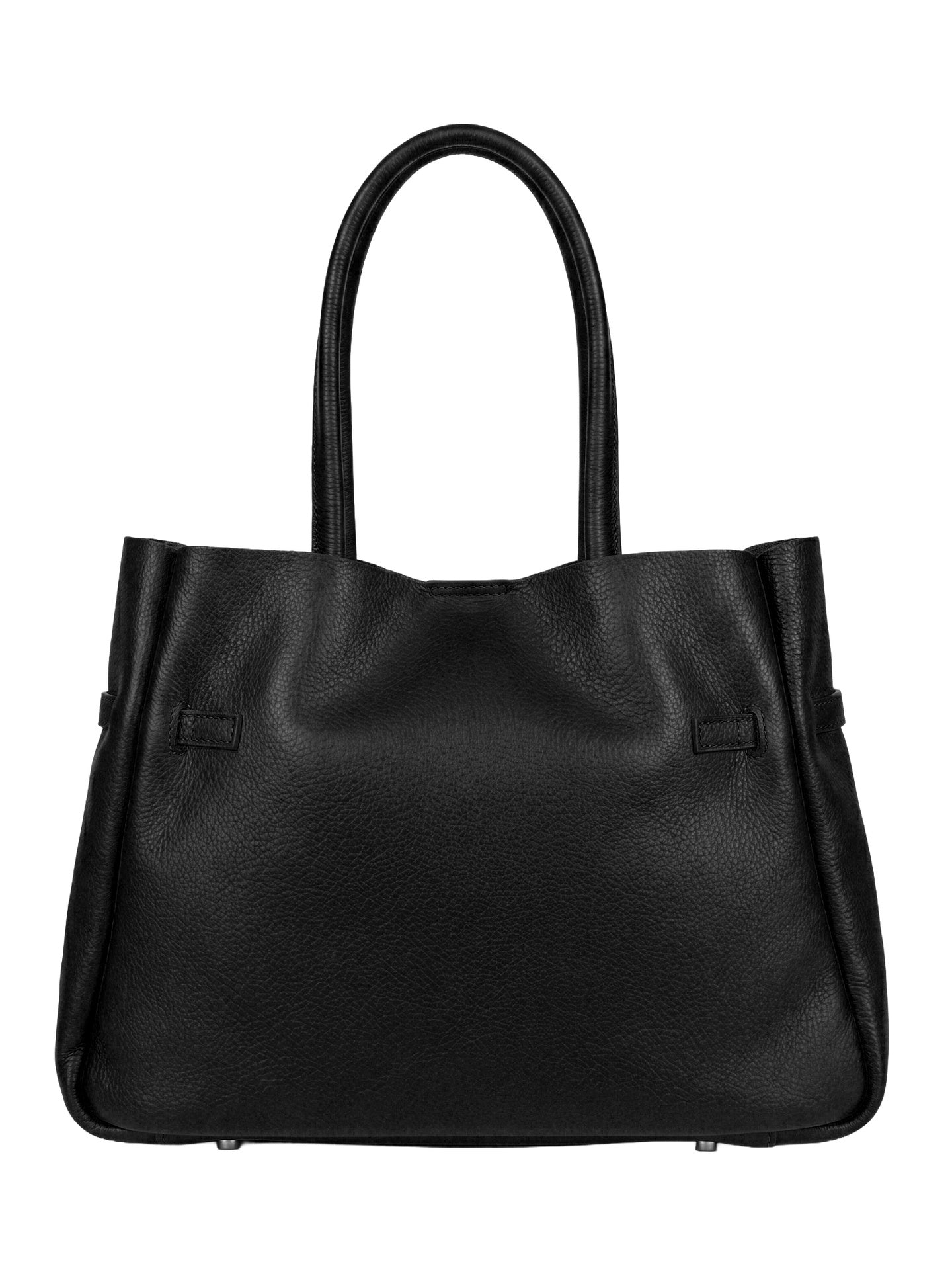 Borsa a Tracolla in Dollaro Leather Nero