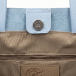 Borsa a Tracolla in Dollaro Leather Azzurro