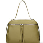 Borsa a Mano in Vera Pelle Verde Chiara Ferretti
