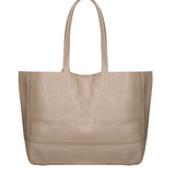 Borsa a Mano in 100% Cow Leather Cappuccino