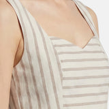 Vestito in Cotone Taupe