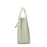 Borsa a Mano in Pelle Vegana Verde Acqua