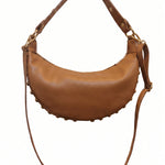 Borsa a Tracolla in Dollaro Leather Cognac