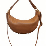 Borsa a Tracolla in Dollaro Leather Cognac